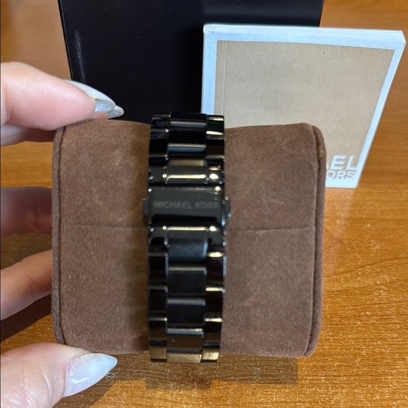 Michael Kors Black and Gold Chronograph Watch - Picture 2 of 3